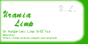 urania limp business card
